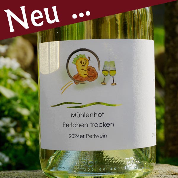 <br><h3>84/24</h3>2024er Mühlenhof-Perlchen trocken 0,75l<br>